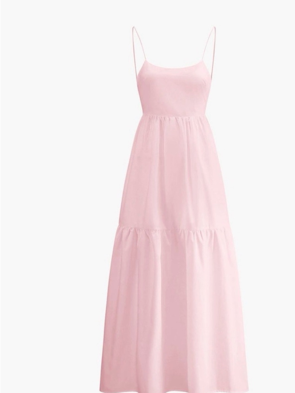 Commense Solid Backless Long Dress NWT